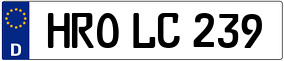 Trailer License Plate